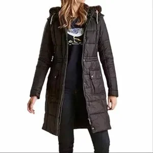 Barbour foreshore baffle quilted hooded coat shop